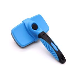 Minimalist Pet Specific Plastic Comb Brush (Option: Blue-Large)