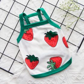 Pet Spring And Summer Thin Small Dog Clothing Vest (Option: Strawberry-XXL)