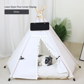 Pet Tent Cat House Removable And Washable Kennel Cat Villa Semi-enclosed Insulation Cat Nest Foldable Cat Tents (Option: Style F-L)